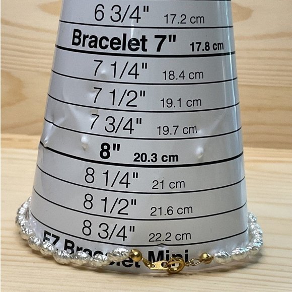 Rice Pearl Anklet Gold Tone Spring Ring Clasp Anklet - Picture 2 of 3